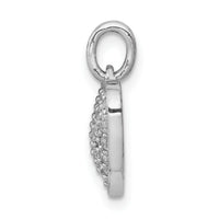 14k White Gold 3/8ct. Diamond Heart Pendant-PM4875-040-WA