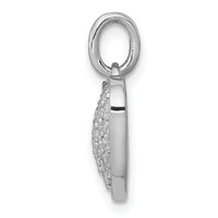 14k White Gold 1/2ct. Diamond Heart Pendant-PM4876-050-WA