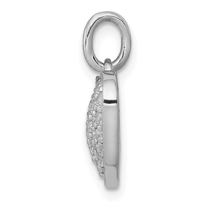 14k White Gold 1/2ct. Diamond Heart Pendant-PM4876-050-WA