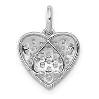 14k White Gold 1/2ct. Diamond Heart Pendant-PM4876-050-WA