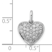 14k White Gold 1/2ct. Diamond Heart Pendant-PM4876-050-WA