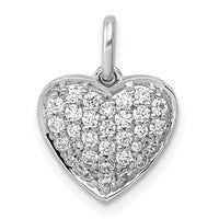 14k White Gold 1/2ct. Diamond Heart Pendant-PM4876-050-WA