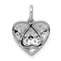 14k White Gold 5/8ct. Diamond Heart Pendant-PM4877-062-WA