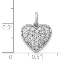 14k White Gold 5/8ct. Diamond Heart Pendant-PM4877-062-WA