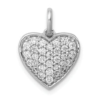 14k White Gold 5/8ct. Diamond Heart Pendant-PM4877-062-WA