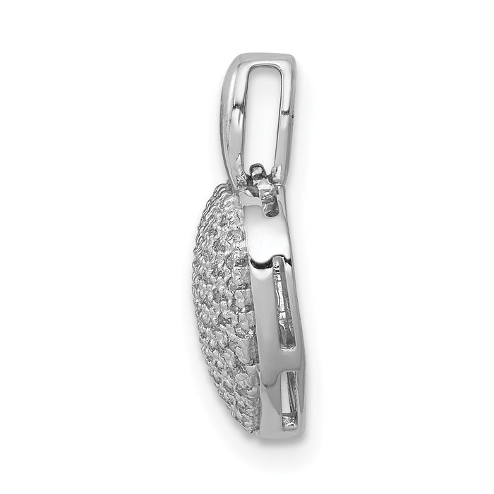 14k White Gold 1/4ct. Diamond Heart Pendant-PM4879-025-WA
