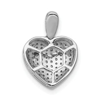 14k White Gold 1/4ct. Diamond Heart Pendant-PM4879-025-WA