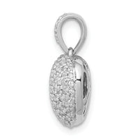 14k White Gold 3/8ct. Diamond Heart Pendant-PM4880-040-WA