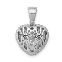 14k White Gold 3/8ct. Diamond Heart Pendant-PM4880-040-WA