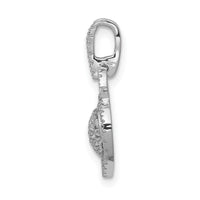 14k White Gold 1/5ct. Diamond Fancy Heart Pendant-PM4882-020-WA