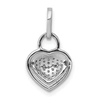 14k White Gold 1/5ct. Diamond Fancy Heart Pendant-PM4882-020-WA