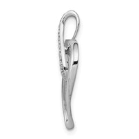14k White Gold 1/20ct. Diamond Heart and Infinity Pendant-PM4884-005-WA
