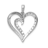 14k White Gold 1/10ct. Diamond Heart Pendant-PM4885-010-WA