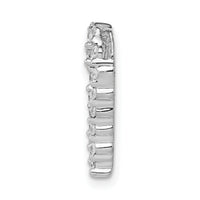 14k White Gold 1/5ct. Diamond Heart Chain Slide-PM4887-020-WA