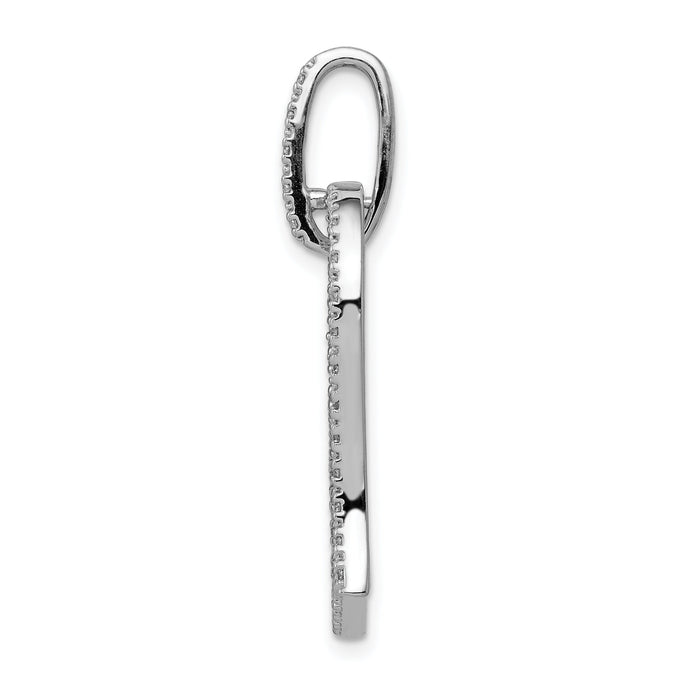14k White Gold 1/6ct. Diamond Heart Pendant-PM4888-015-WA