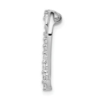 14k White Gold 1/6ct. Diamond Heart Chain Slide-PM4892-016-WA
