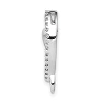14k White Gold 1/10ct. Diamond Heart Chain Slide-PM4893-010-WA