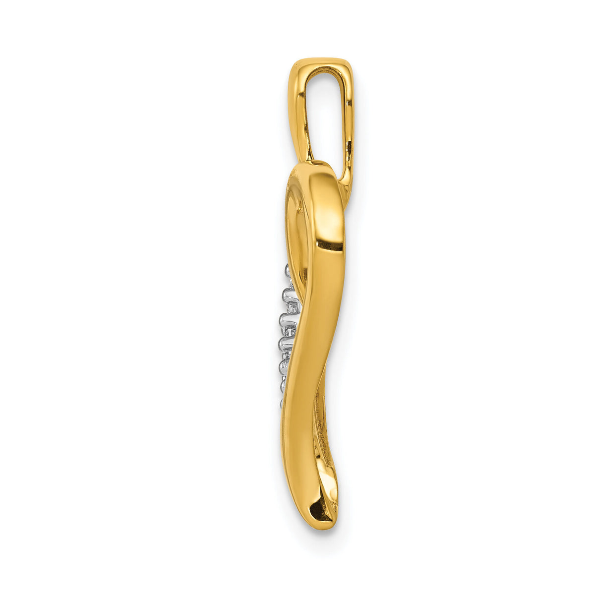14k 1/10ct. Diamond Heart Pendant-PM4906-010-YA