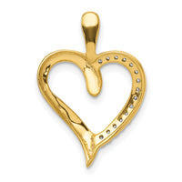 14k 1/10ct. Diamond Heart Pendant-PM4906-010-YA