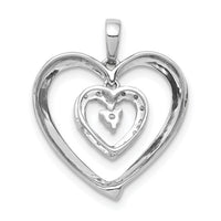 14k White Gold 1/10ct. Diamond Heart Dangle Pendant-PM4918-010-WA