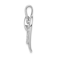 14k White Gold 1/10ct. Diamond Double Heart Pendant-PM4928-010-WA