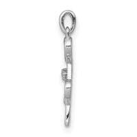14k White Gold .01ct. Diamond Four Hearts Pendant-PM4930-001-WA
