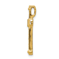 14k AA 3/8ct. Diamond Latin Cross Chain Slide-PM4955-040-YA