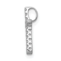 14k White Gold Diamond Cross Pendant-PM4963-013-WA
