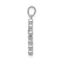 14k White Gold 1/10ct. Diamond Cross Pendant-PM4966-010-WA