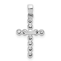 14k White Gold 1/10ct. Diamond Cross Pendant-PM4966-010-WA