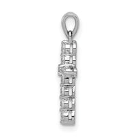 14k White Gold 1/4ct. Diamond Cross Pendant-PM4968-025-WA