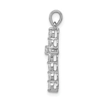 14k White Gold 1/2ct. Diamond Cross Pendant-PM4968-050-WA