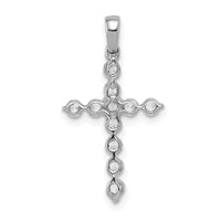 14k White Gold 1/2ct. Diamond Cross Pendant-PM4968-050-WA