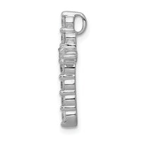 14k White Gold 1/2ct. Diamond Cross Chain Slide-PM4969-050-WA
