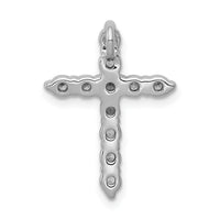 14k White Gold 1/2ct. Diamond Cross Chain Slide-PM4969-050-WA