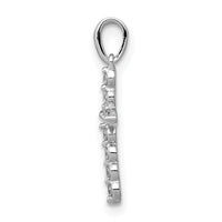 14k White Gold 1/10ct. Diamond Cross Pendant-PM4974-010-WA