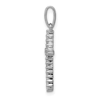 14k White Gold 1/6ct. Diamond Cross Pendant-PM4977-016-WA
