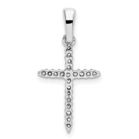 14k White Gold 1/6ct. Diamond Cross Pendant-PM4977-016-WA
