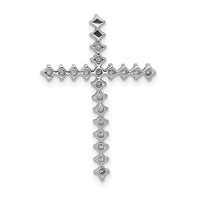 14k White Gold 3/8ct. Diamond Cross Chain Slide-PM4978-040-WA