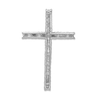 14k White Gold Diamond Latin Cross Pendant-PM4980-050-WA