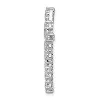 14k White Gold Diamond Latin Cross Pendant-PM4980-100-WA