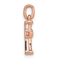 14K Rose Gold Small 1/20ct. Diamond Latin Cross Pendant-PM4982-005-RA