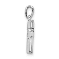 14k White Gold 1/6ct. Diamond Latin Cross Pendant-PM4983-015-WA