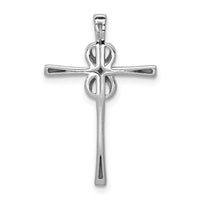 14k White Gold .03ct. Diamond Infinity Cross Chain Slide-PM4985-003-WA