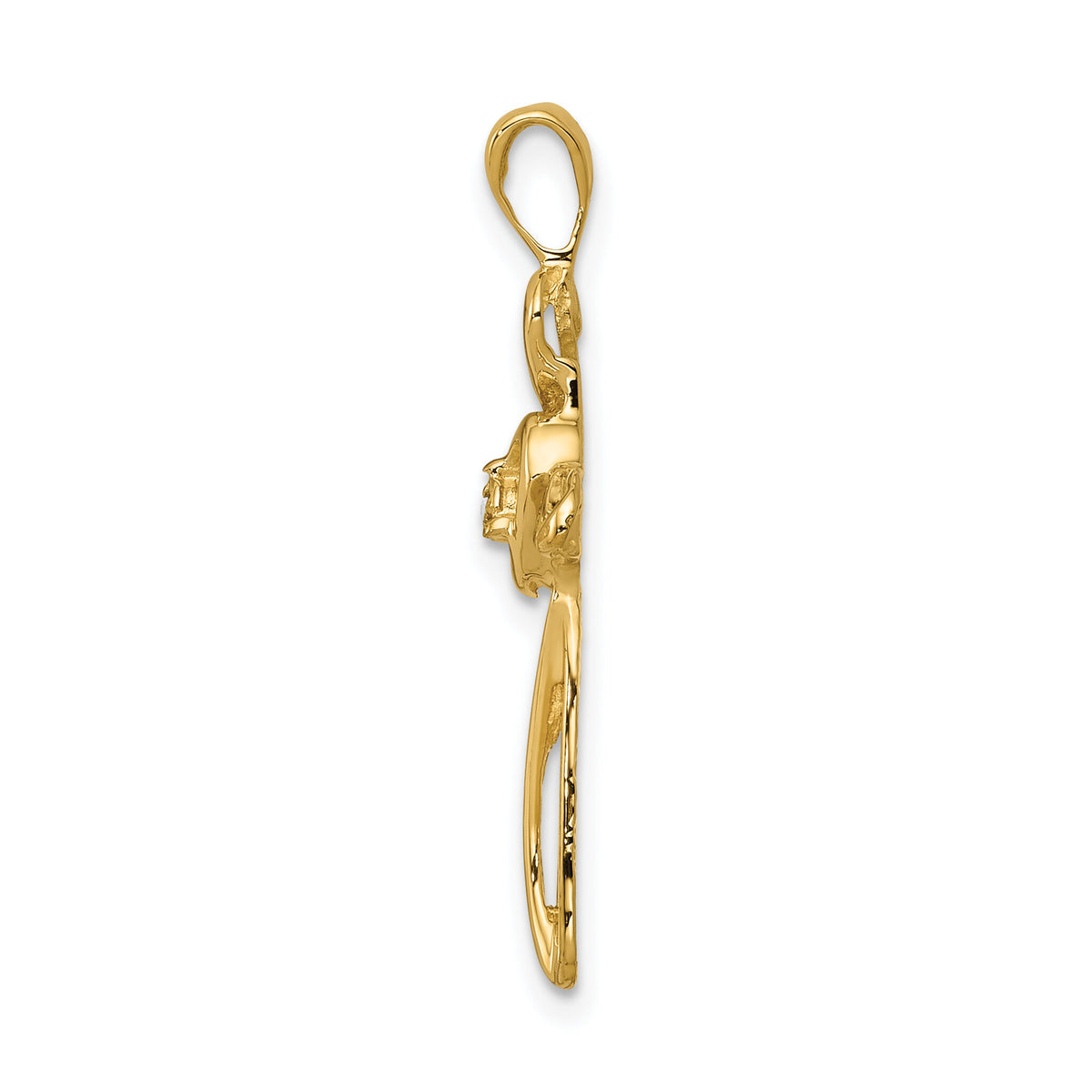 14k AA Diamond Cross Pendant-PM4993-001-YA