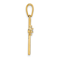14K 1/20ct. Diamond Cross Pendant-PM5007-005-YA