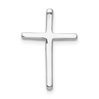 14k White Gold .03ct. Diamond Cross Chain Slide-PM5009-003-WA