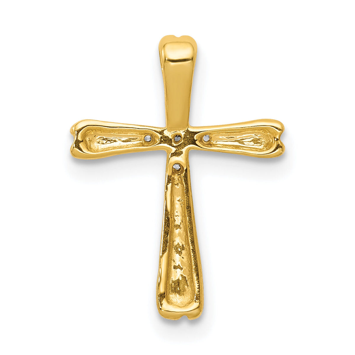 14k Diamond Cross Slide Pendant-PM5013-005-YA