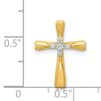 14k Diamond Cross Slide Pendant-PM5013-005-YA