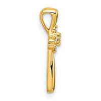 14k Diamond Cross Slide Pendant-PM5013-010-YA
